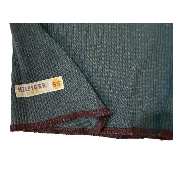 Vintage Tommy Hilfiger Athletics T-Shirt XL Gray Black Colorblock Logo Y2K 90s - Picture 4 of 8